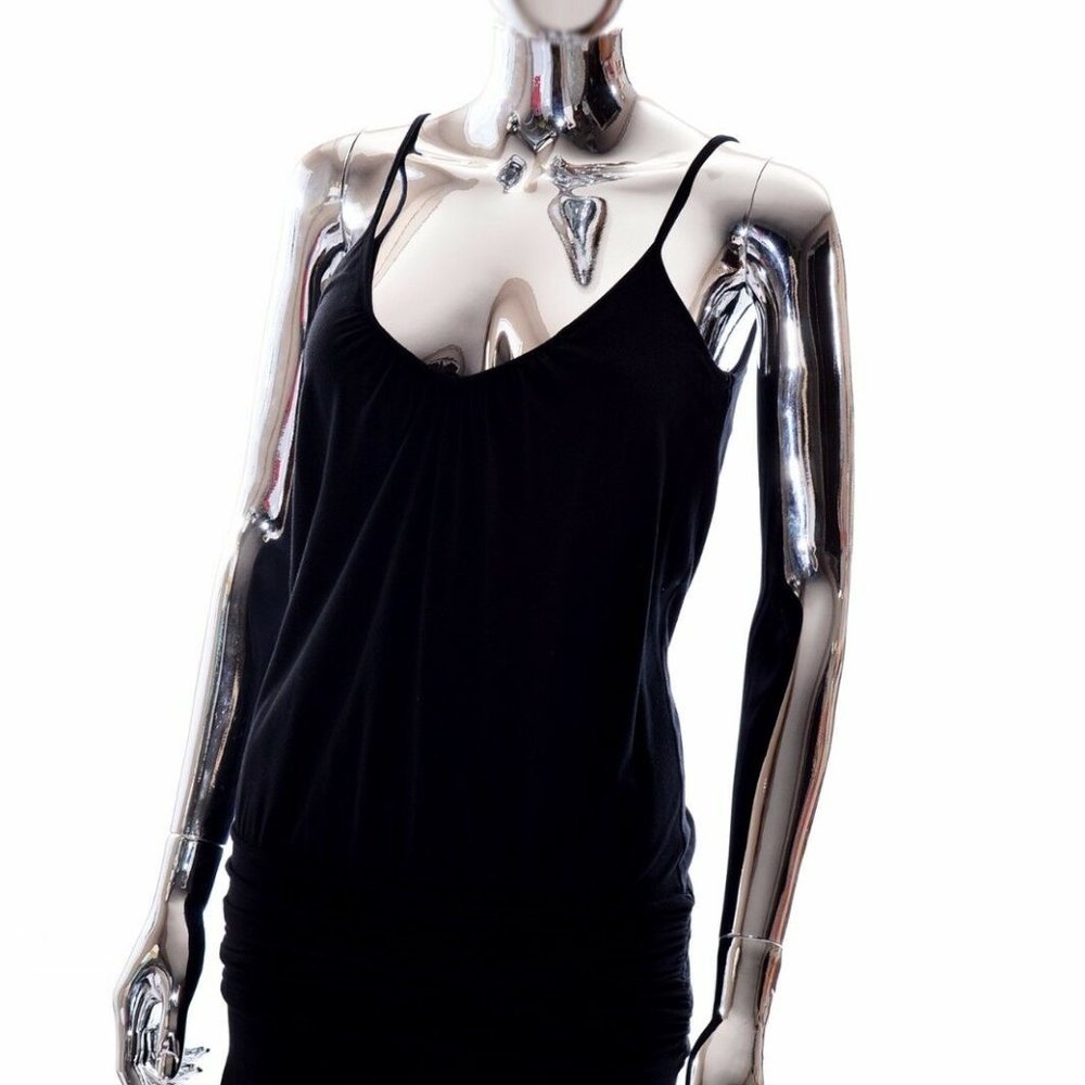 Womens Designer Ella Moss Stretch Black Dress XS